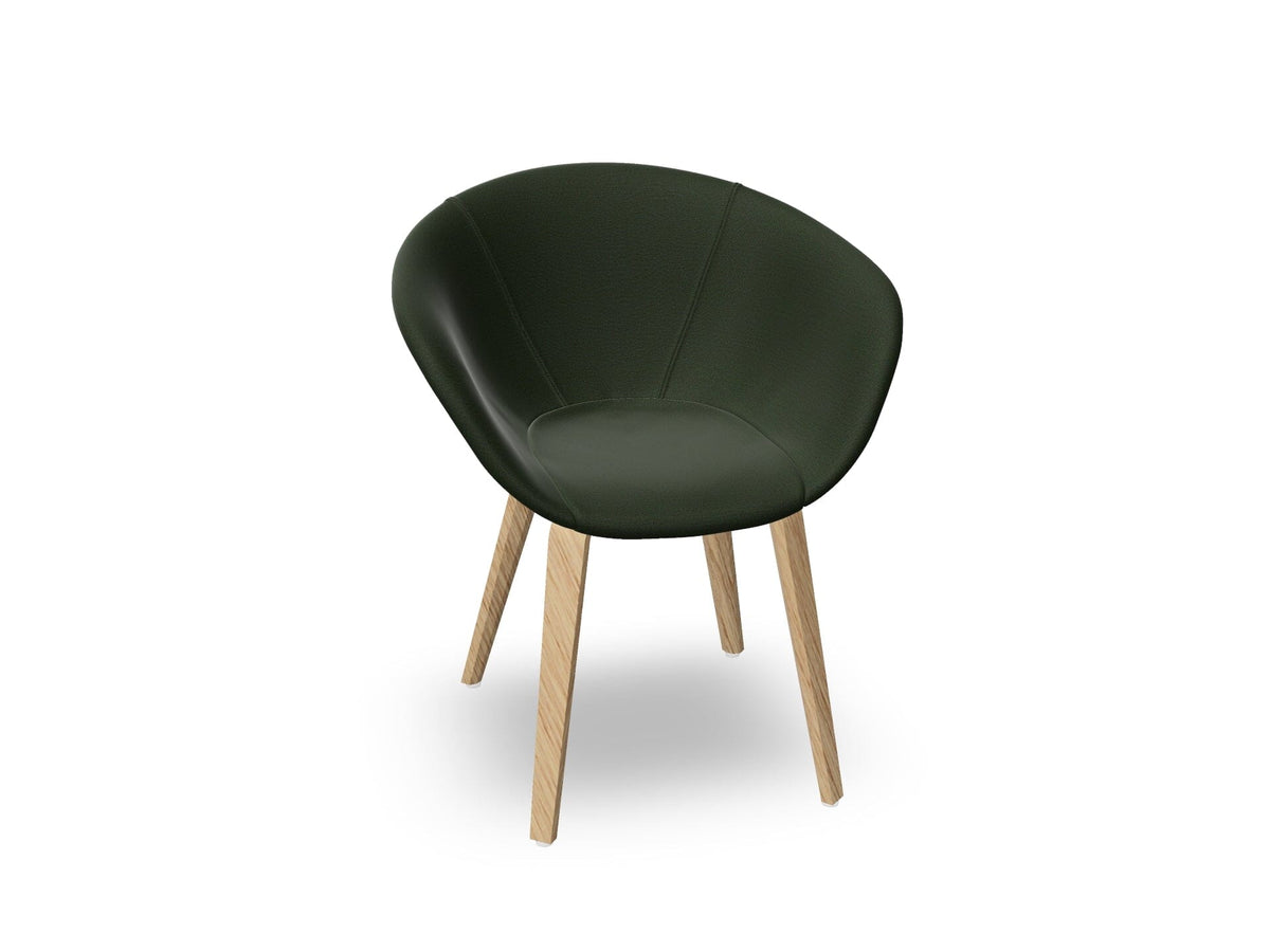Duna 02 Wood Leg Chair With Full Upholstery Chairs Arper 