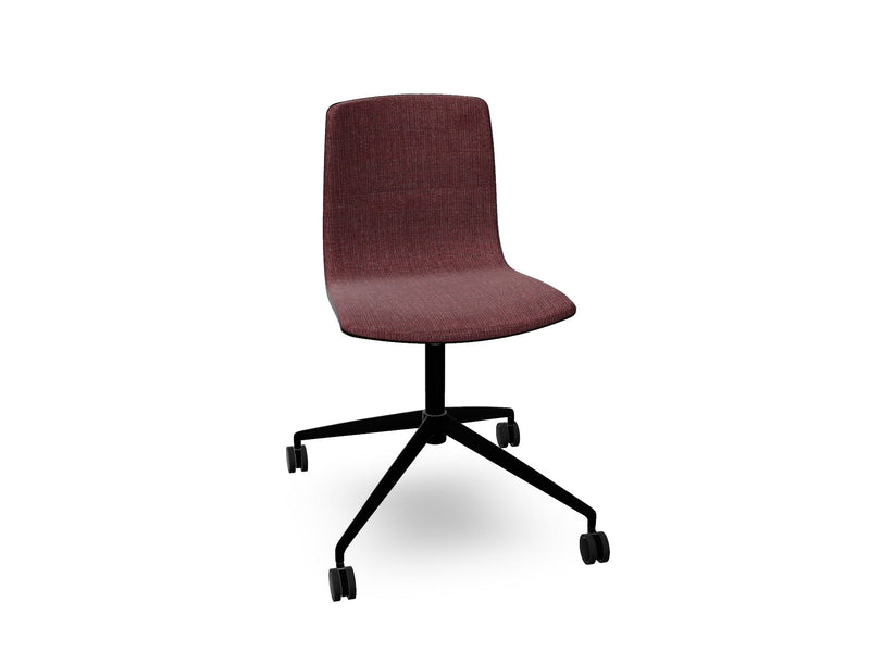 Aava 02 Fixed Trestle Base Wood Chair With Front Upholstery Chairs Arper 