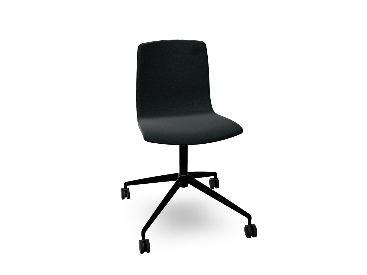 Aava 02 Fixed Trestle Base Wood Chair With Front Upholstery Chairs Arper 