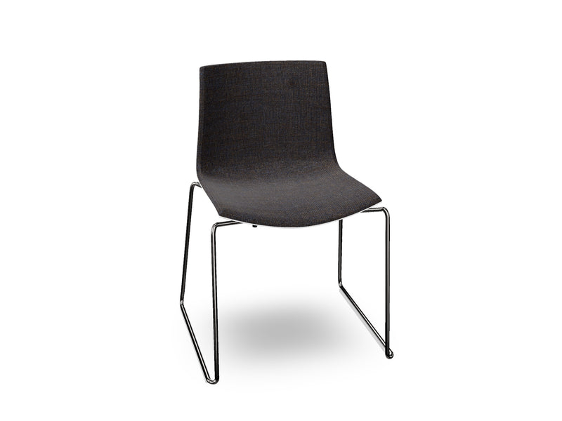 Catifa 46 Sled Base Polypropylene with Front-Face Upholstery