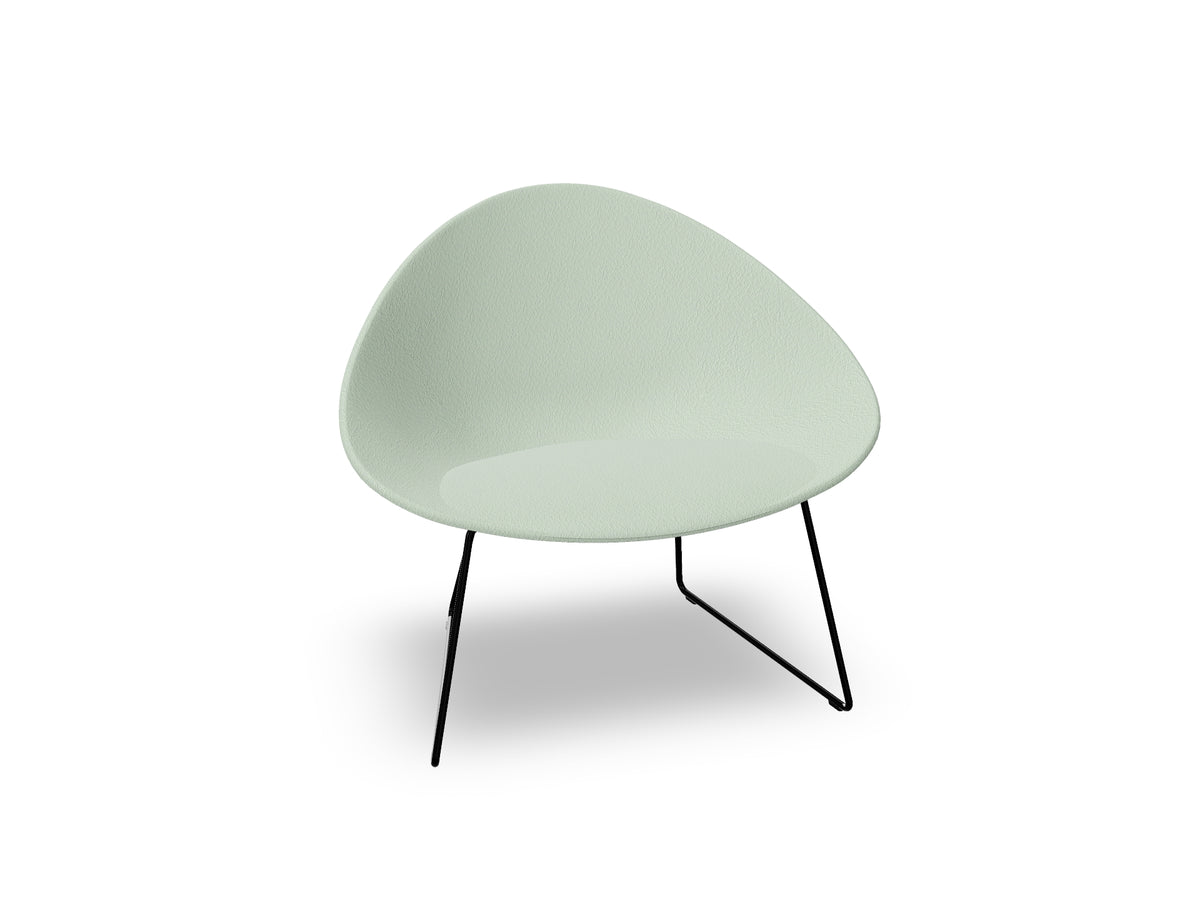 Adell Sled Base Lounge Chair With Fully Upholstered