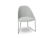 Cila Fully Upholstered Chair With Sled Base Chairs Arper 