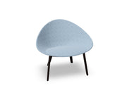 Adell 4 Leg Wood Lounge Chair With Fully Upholstered lounge chair Arper 