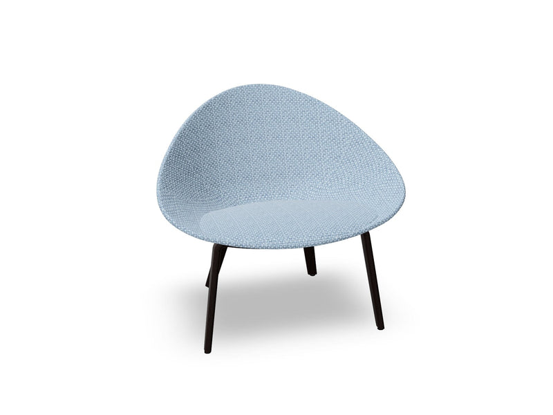 Adell 4 Leg Wood Lounge Chair With Fully Upholstered lounge chair Arper 