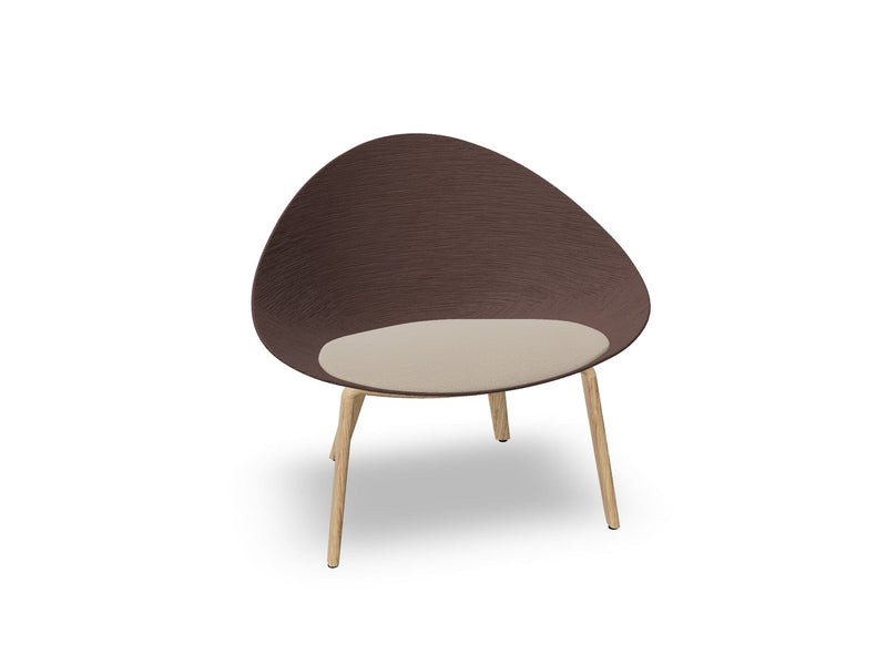 Adell 4 Leg Wood Lounge Chair lounge chair Arper 