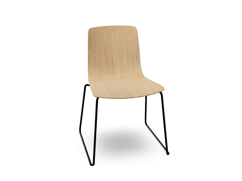 Aava 02 Sled Base Wood Chair Chairs Arper 