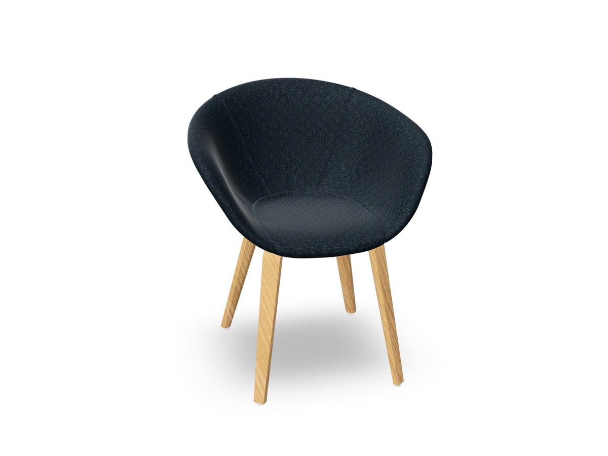 Duna 02 Wood Leg Chair With Full Upholstery Chairs Arper 