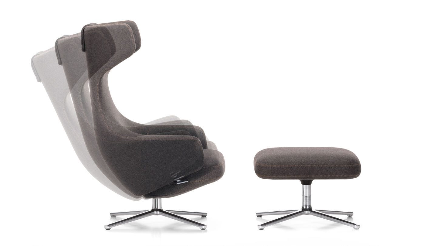 Grand Repos Lounge Chair & Ottoman lounge chair Vitra 