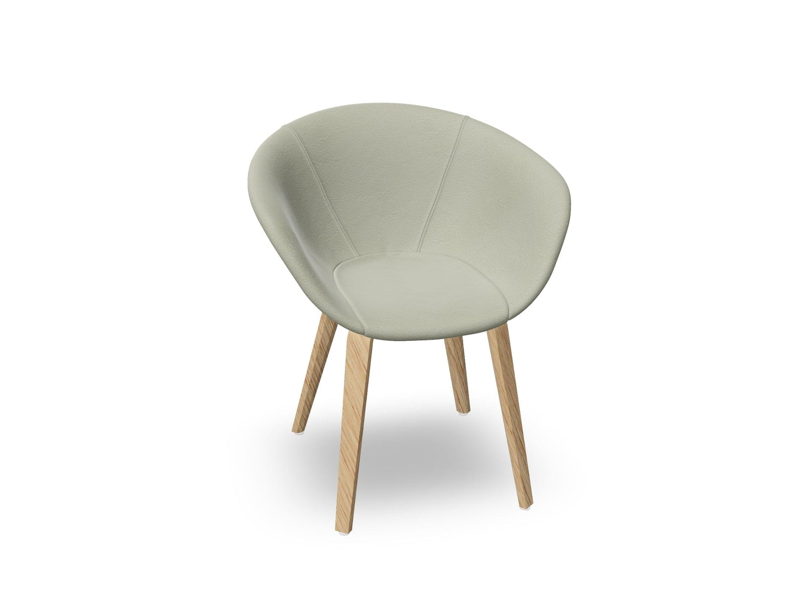 Duna 02 Wood Leg Chair With Full Upholstery Chairs Arper 