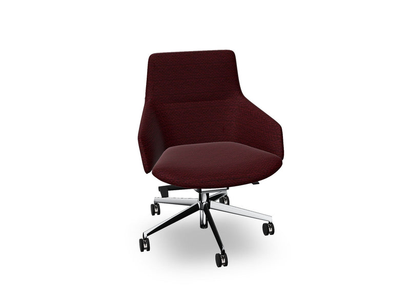 Aston Conference Syncro Five Way Star Base Armchair task chair Arper 