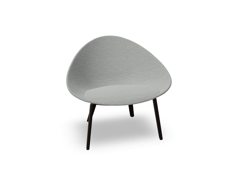 Adell 4 Leg Wood Lounge Chair With Fully Upholstered lounge chair Arper 