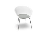 Duna 02 Four Leg Chair With Seat Cushion Chairs Arper 