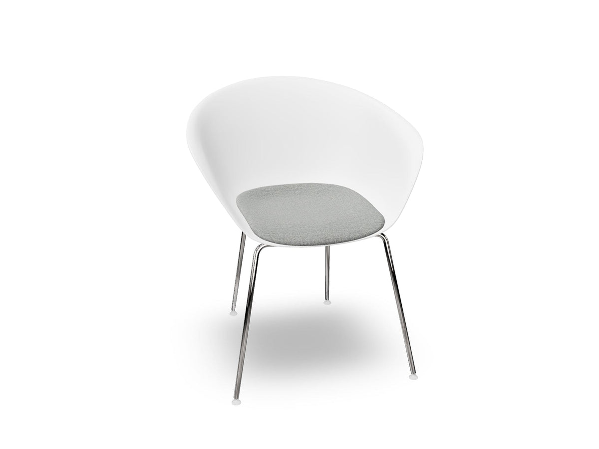 Duna 02 Four Leg Chair With Seat Cushion Chairs Arper 