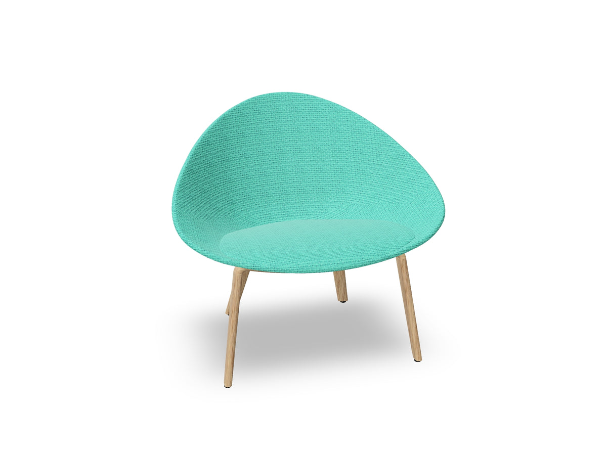 Adell 4 Leg Wood Lounge Chair With Fully Upholstered