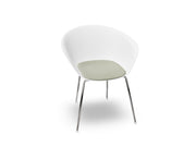 Duna 02 Four Leg Chair With Seat Cushion Chairs Arper 