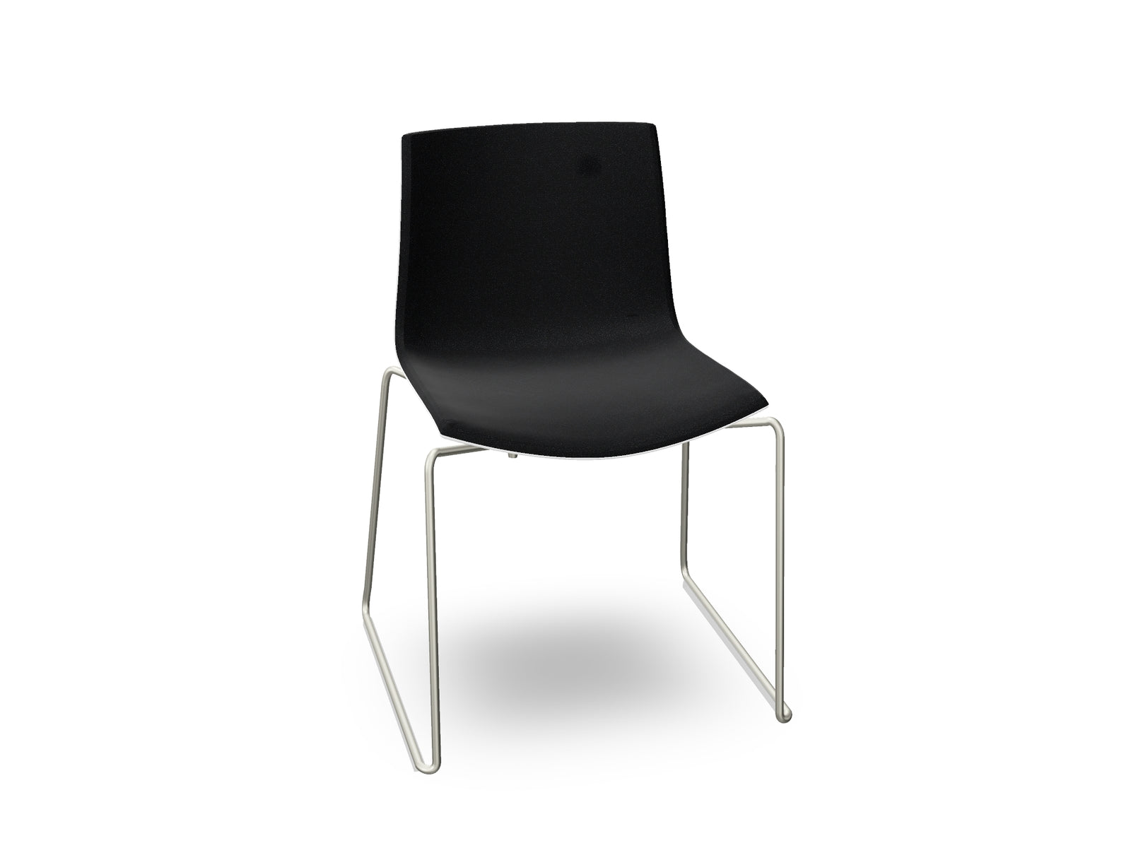 Catifa 46 Sled Base Polypropylene with Front-Face Upholstery