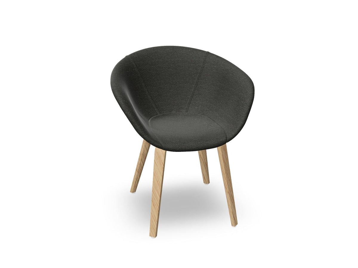 Duna 02 Wood Leg Chair With Full Upholstery Chairs Arper 
