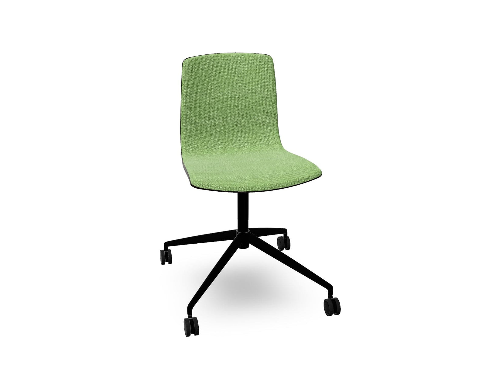 Aava 02 Fixed Trestle Base Wood Chair With Front Upholstery Chairs Arper 