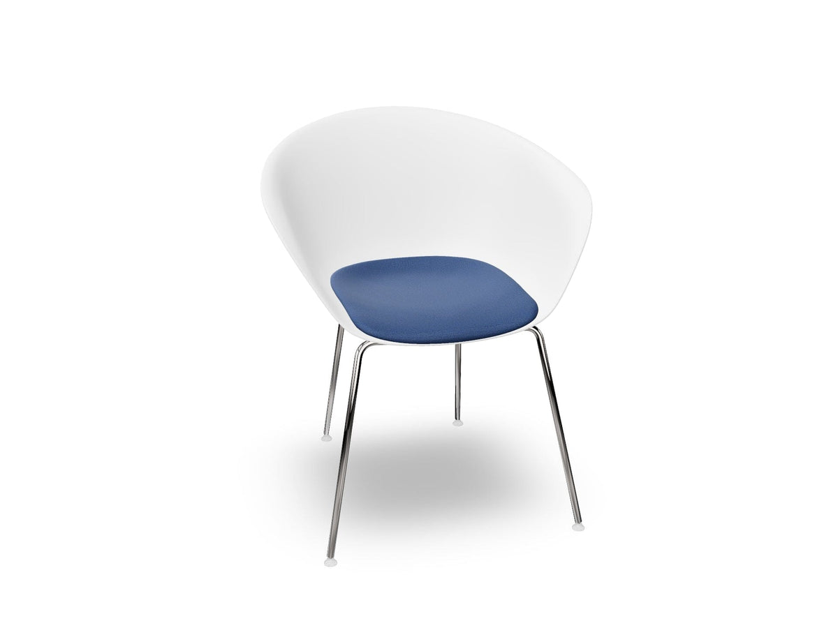 Duna 02 Four Leg Chair With Seat Cushion Chairs Arper 