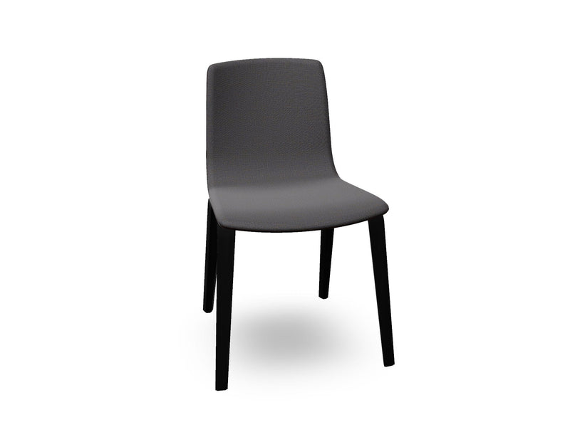 Aava 02 Wooden Chair with Front Upholstery Chairs Arper 