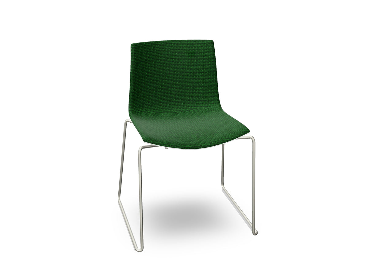 Catifa 46 Sled Base Polypropylene with Front-Face Upholstery
