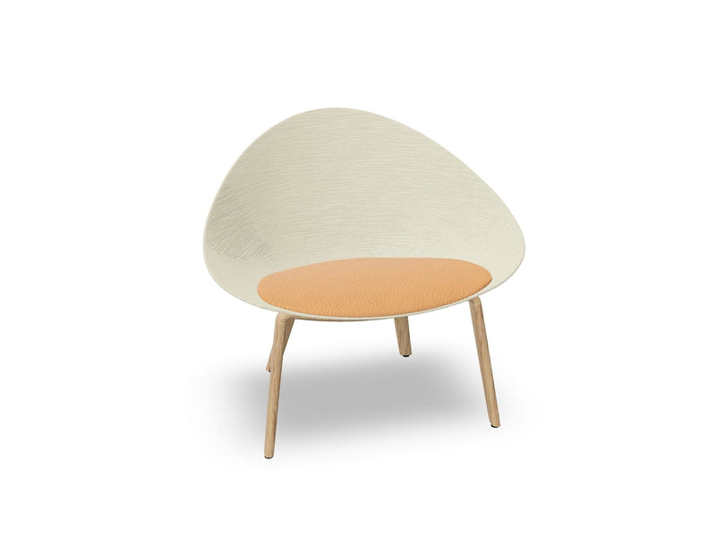 Adell 4 Leg Wood Lounge Chair lounge chair Arper 