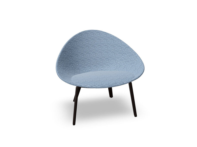 Adell 4 Leg Wood Lounge Chair With Fully Upholstered lounge chair Arper 