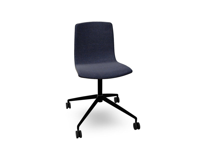 Aava 02 Fixed Trestle Base Wood Chair With Front Upholstery Chairs Arper 