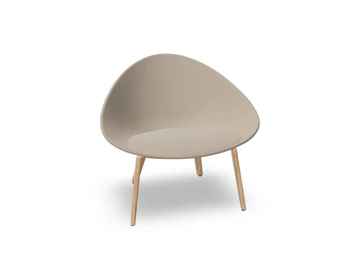 Adell 4 Leg Wood Lounge Chair With Fully Upholstered