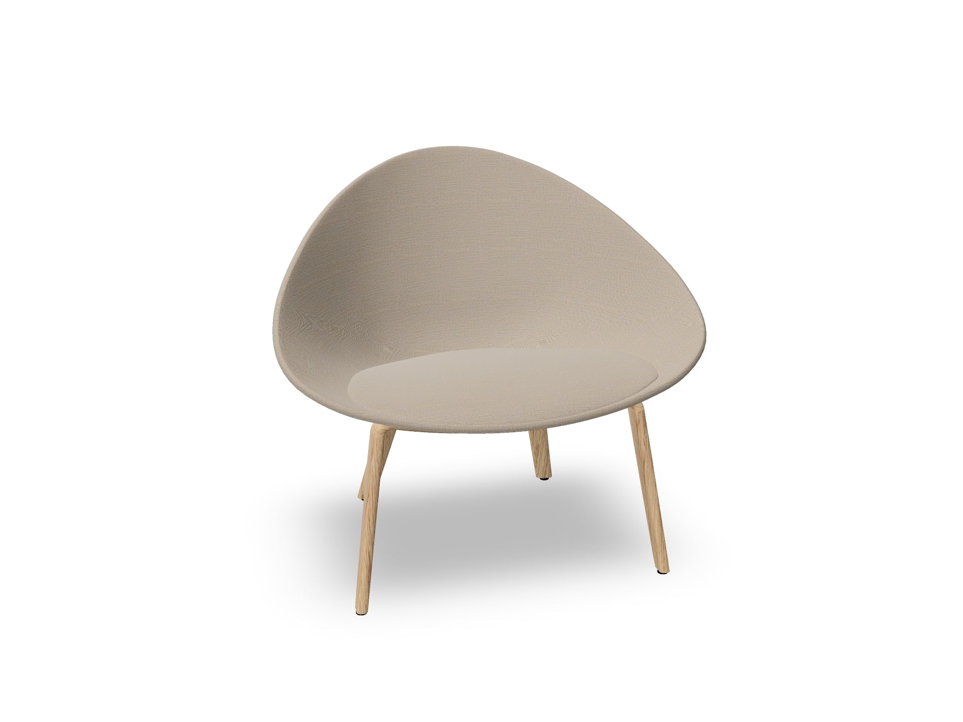 Adell 4 Leg Wood Lounge Chair With Fully Upholstered