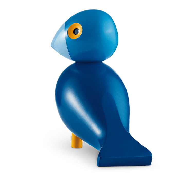 Kay Bojesen Songbird, Painted Beech, Medium (Blue), view 2
