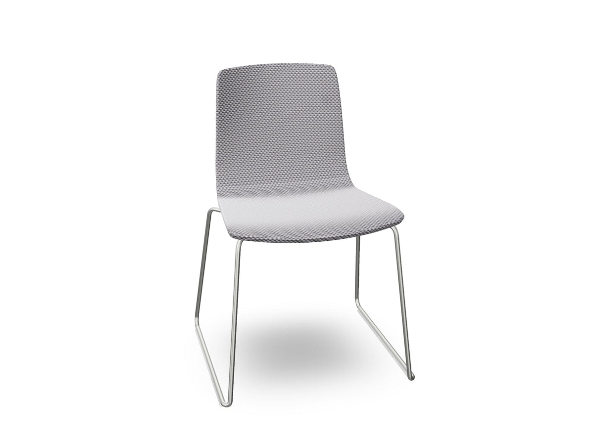 Aava 02 Sled Base Chair With Fully Upholstered Chairs Arper 