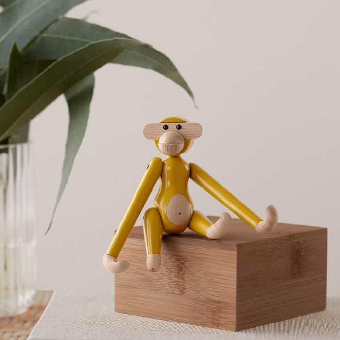 Kay Bojesen Monkey, Mini, Painted Beech, styled view