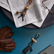 Kay Bojesen Monkey Bag Charm, Teak/Limba, styled view