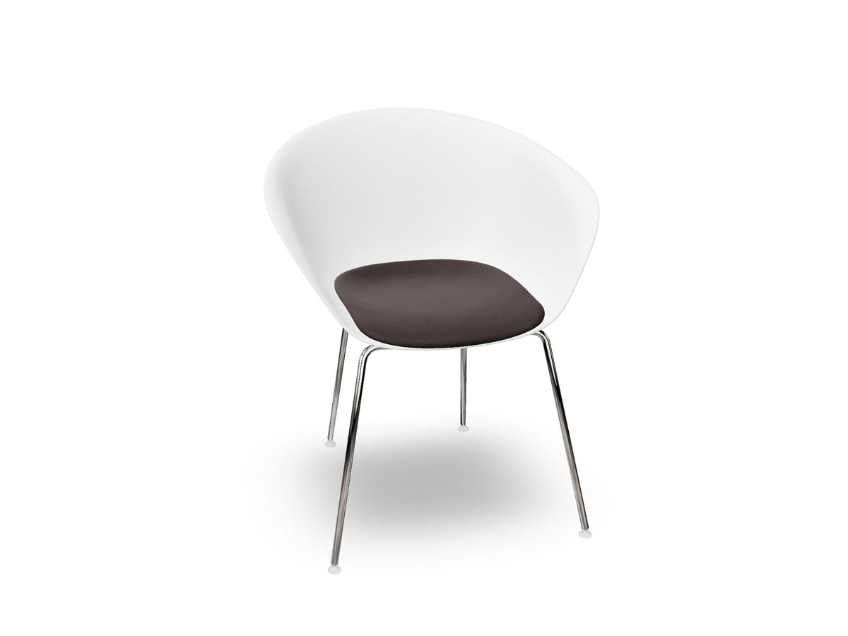 Duna 02 Four Leg Chair With Seat Cushion Chairs Arper 