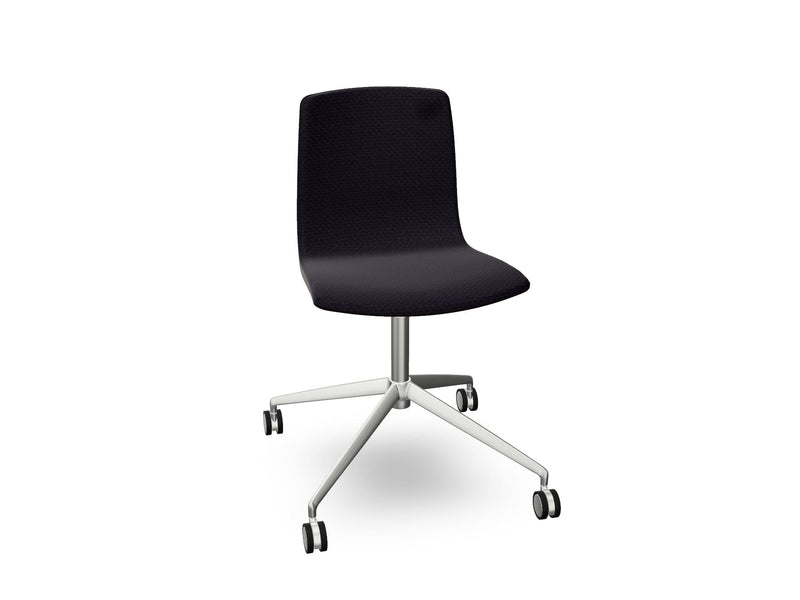 Aava 02 Fixed Trestle Base Wood Chair With Front Upholstery Chairs Arper 