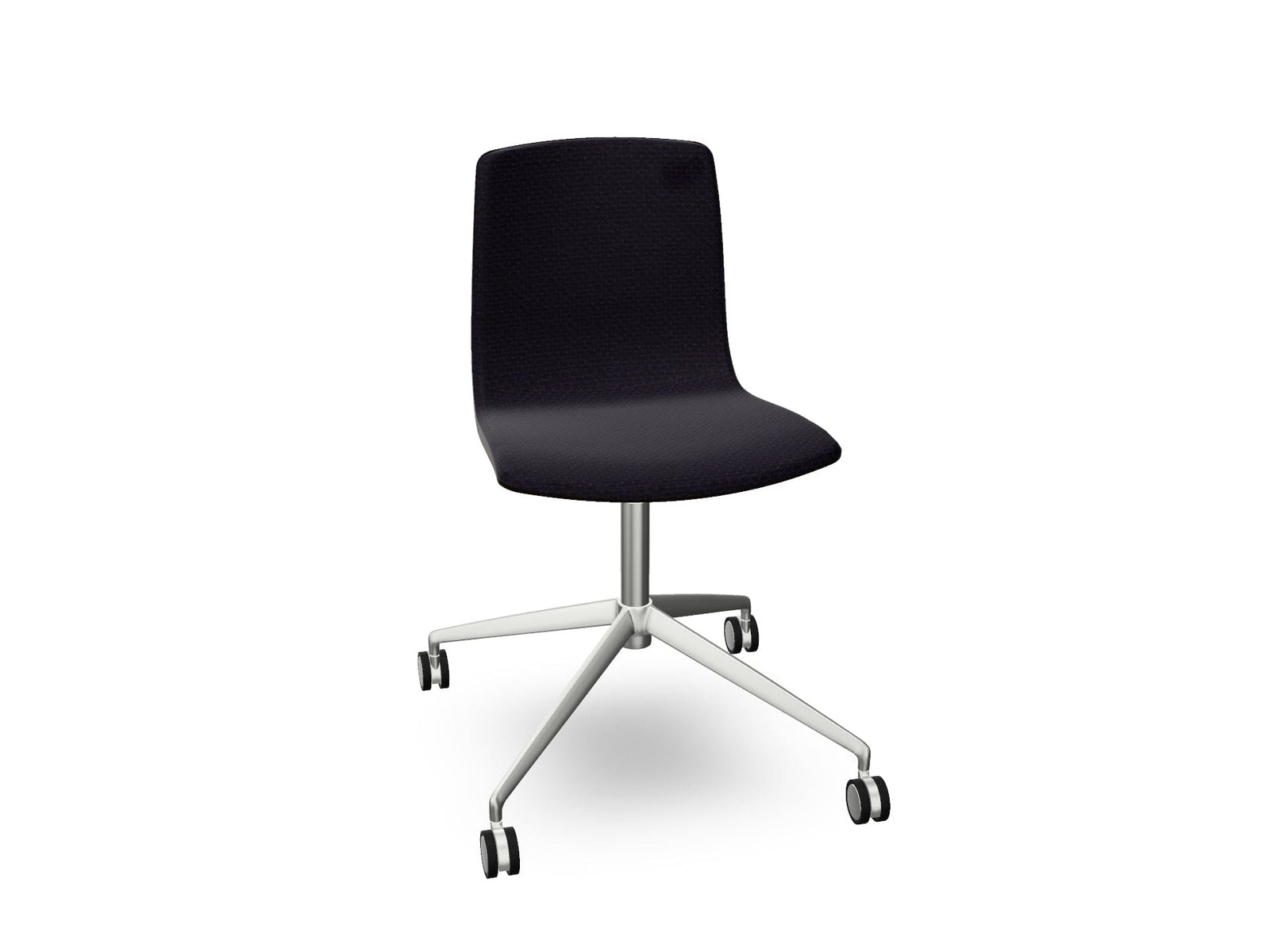 Aava 02 Fixed Trestle Base Wood Chair With Front Upholstery Chairs Arper 