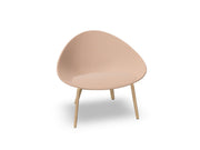 Adell 4 Leg Wood Lounge Chair With Fully Upholstered lounge chair Arper 