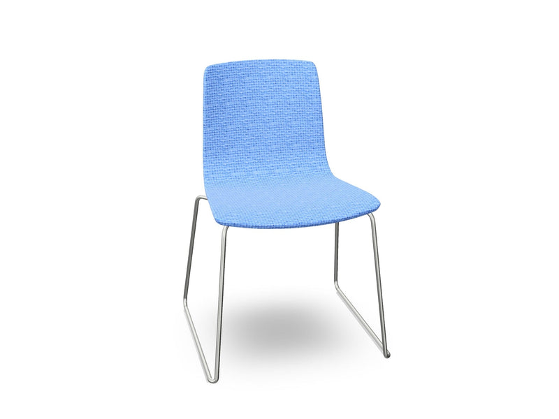 Aava 02 Sled Base Chair With Fully Upholstered Chairs Arper 