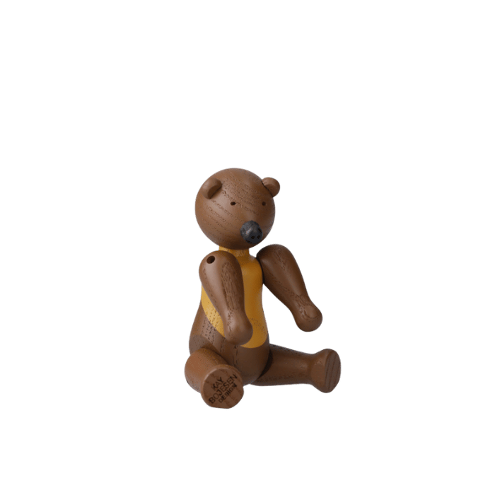Kay Bojesen Liliput Bear, Stained Ash (Dark Brown), view 2