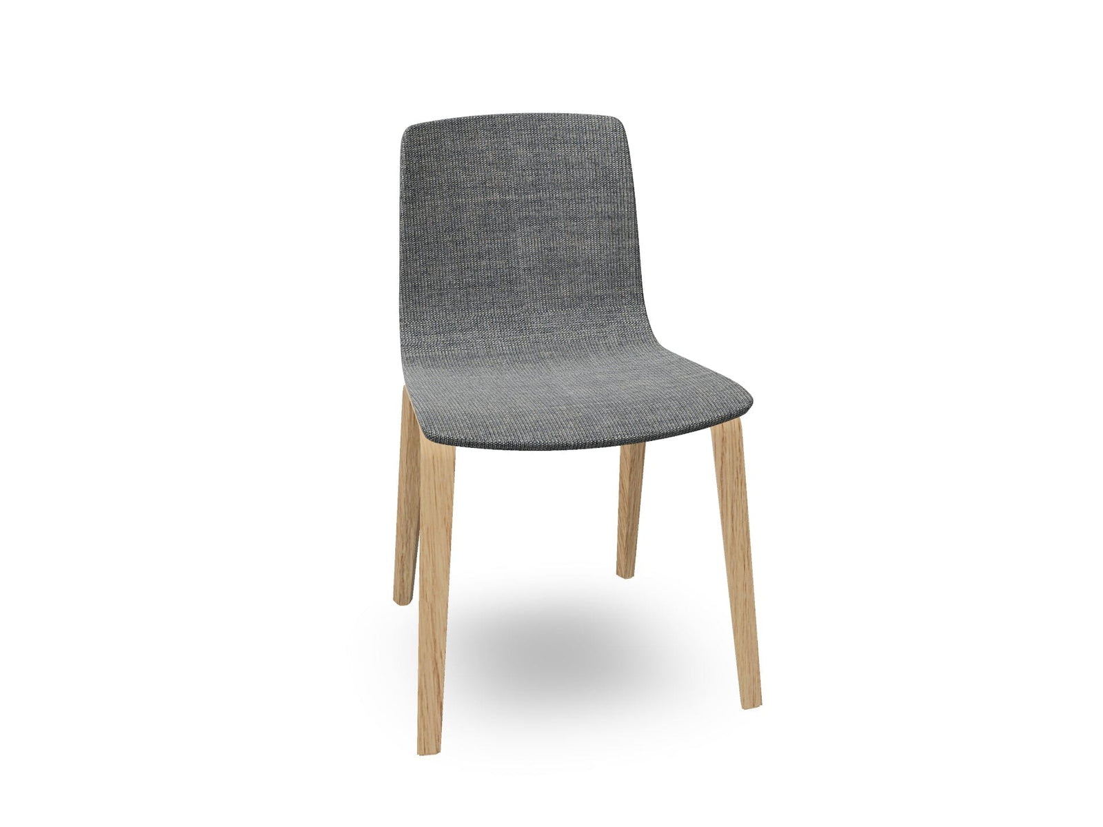 Aava 02-4 Wood Legs Chair With Fully Upholstered Chairs Arper 