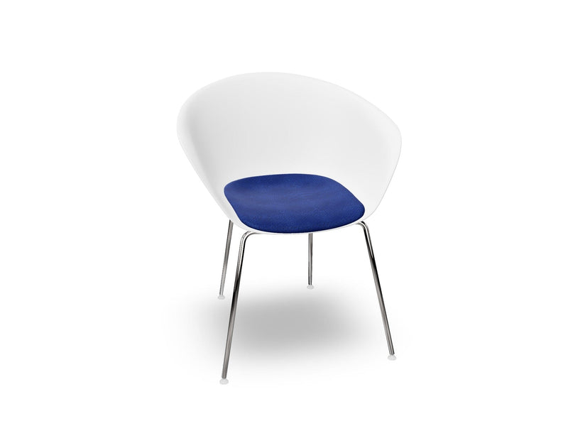 Duna 02 Four Leg Chair With Seat Cushion Chairs Arper 