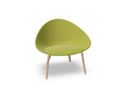 Adell 4 Leg Wood Lounge Chair With Fully Upholstered lounge chair Arper 