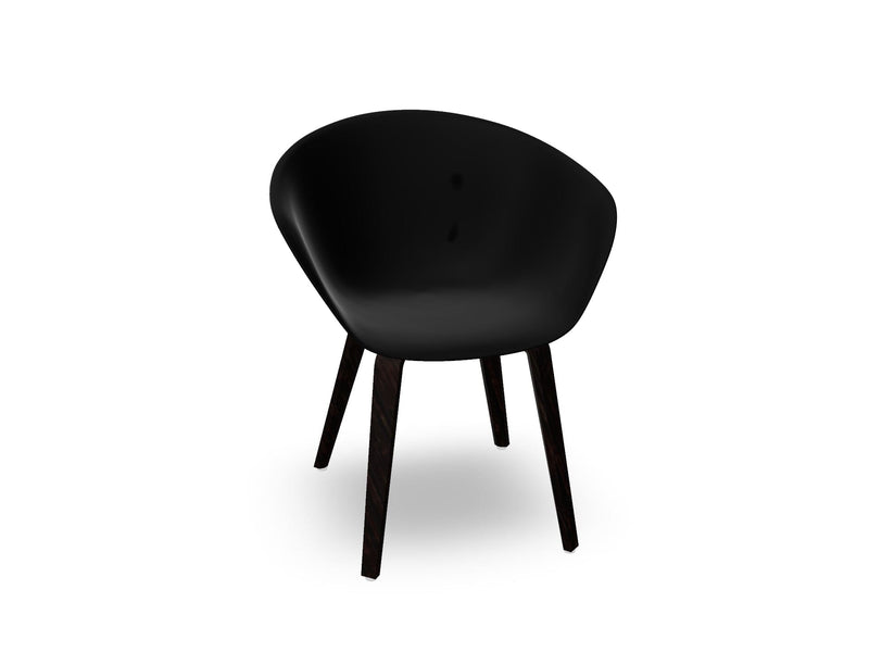Duna 02 Polypropylene Chair With Wood Legs Chairs Arper 