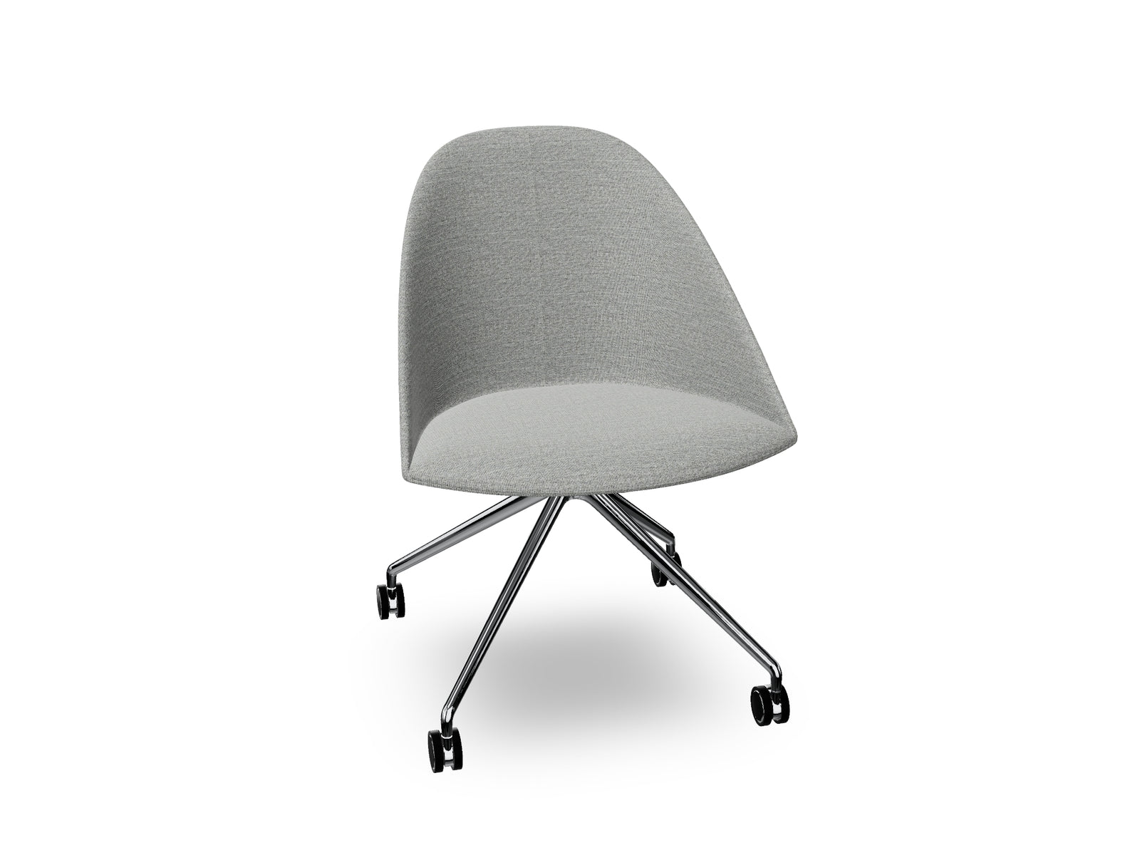 Cila Fully Upholtered Chair With Fixed Trestle Base