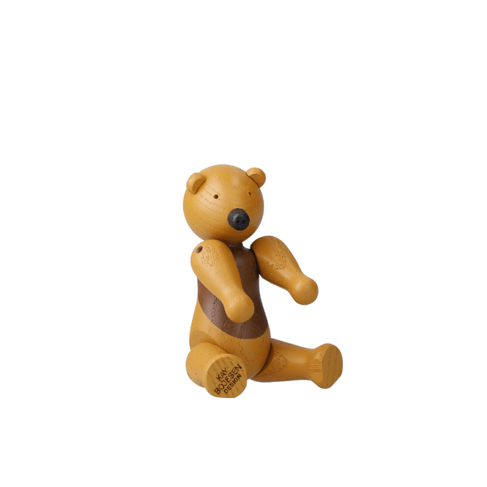 Kay Bojesen Liliput Bear, Stained Ash (Ochre), view 2