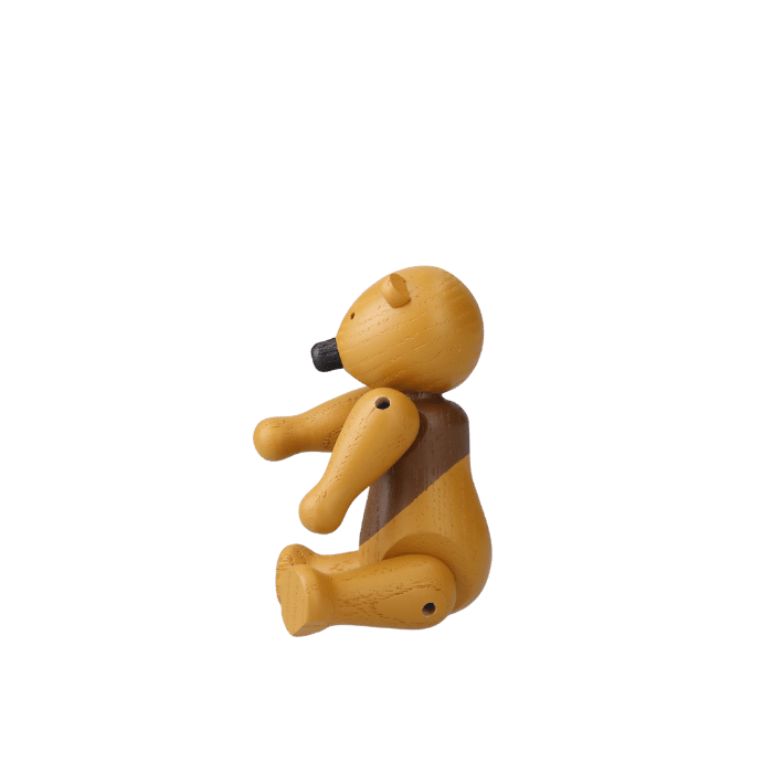Kay Bojesen Liliput Bear, Stained Ash (Ochre), view 3