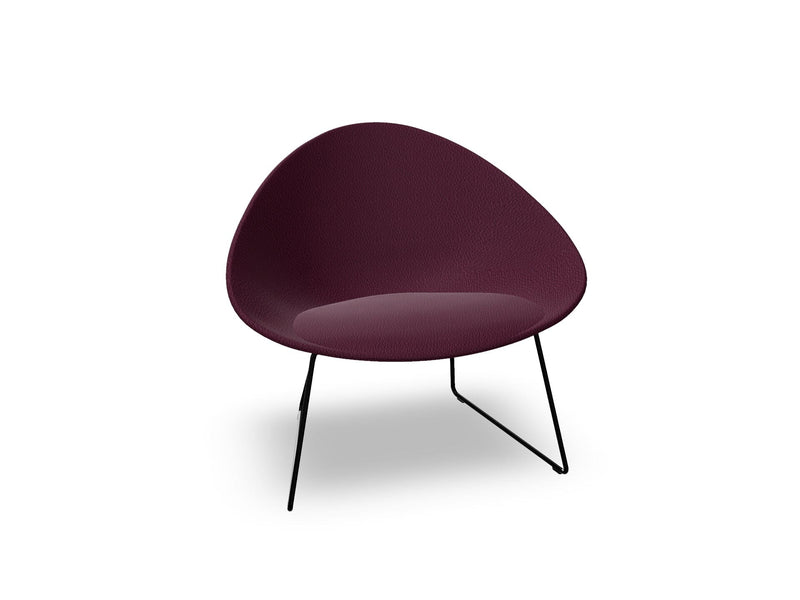 Adell Sled Base Lounge Chair With Fully Upholstered lounge chair Arper 