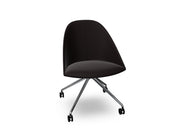 Cila Fully Upholtered Chair With Fixed Trestle Base Chairs Arper 