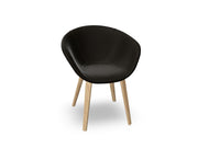 Duna 02 Wood Leg Chair With Full Upholstery Chairs Arper 